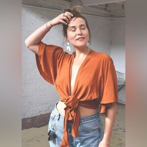 Jackson Rowe | ballet tie top || size large